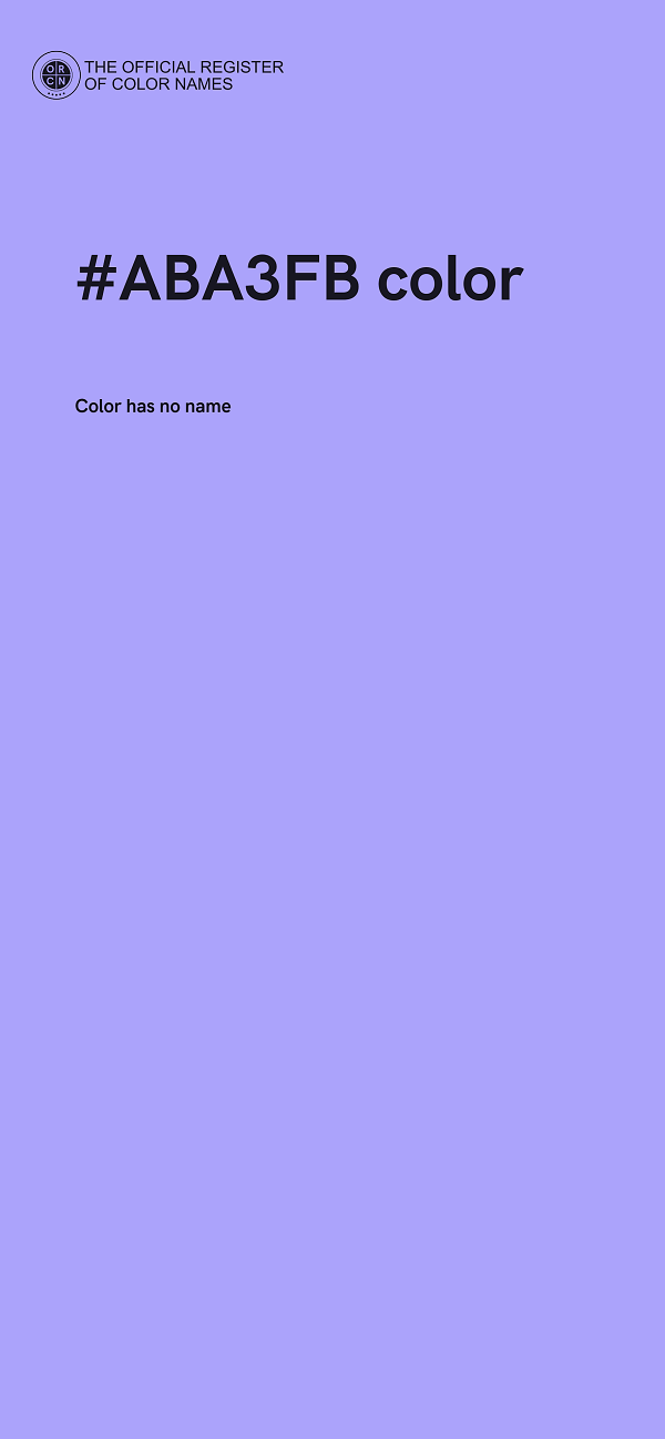 #ABA3FB color image