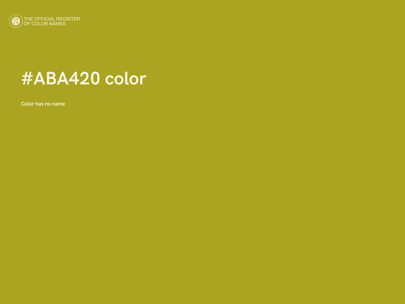 #ABA420 color image