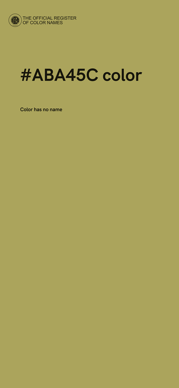 #ABA45C color image