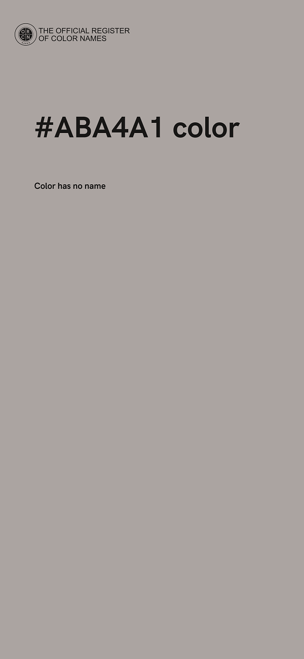 #ABA4A1 color image