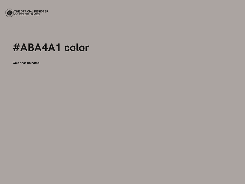 #ABA4A1 color image