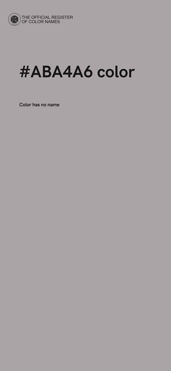 #ABA4A6 color image