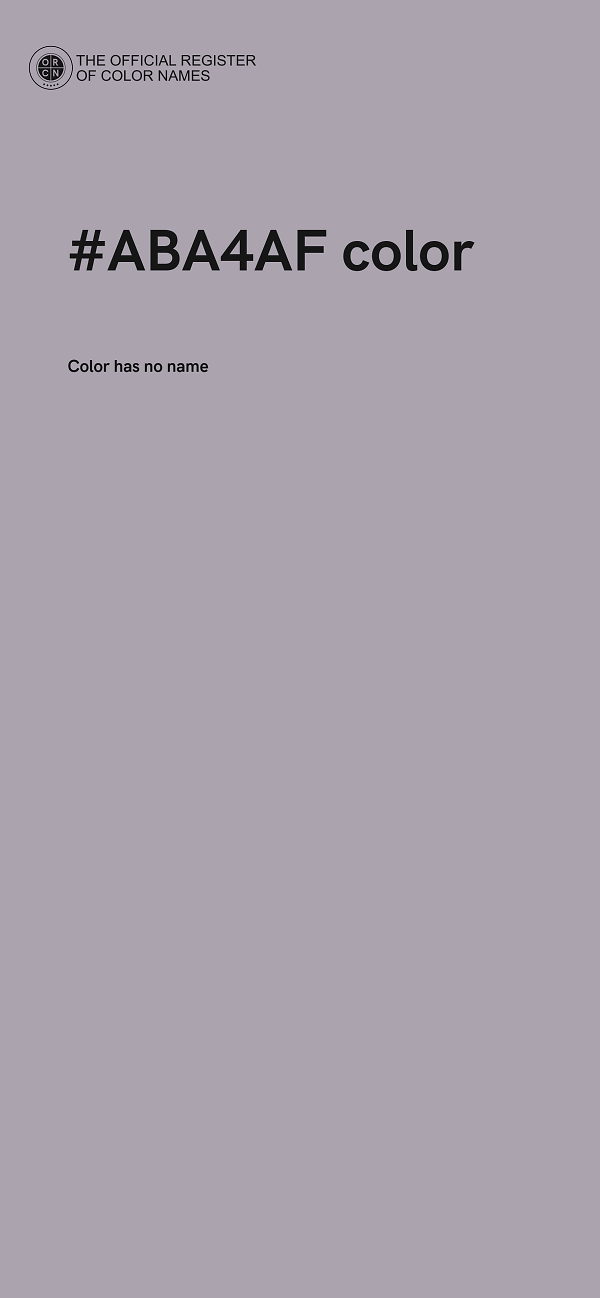 #ABA4AF color image