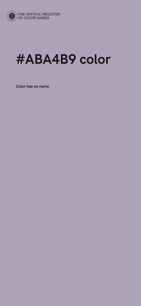 #ABA4B9 color image