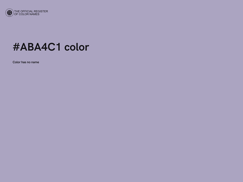 #ABA4C1 color image