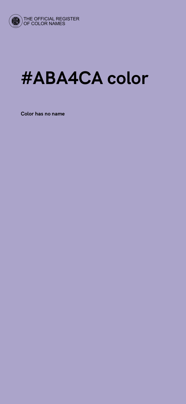 #ABA4CA color image