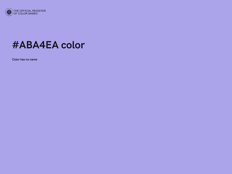 #ABA4EA color image