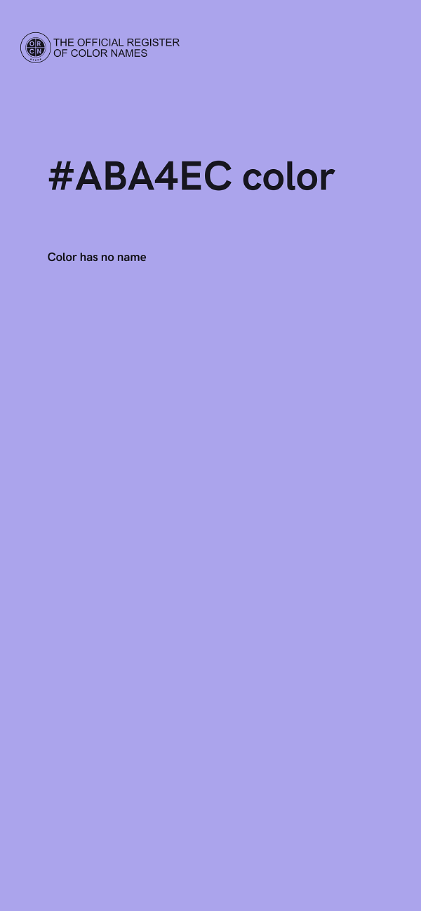 #ABA4EC color image