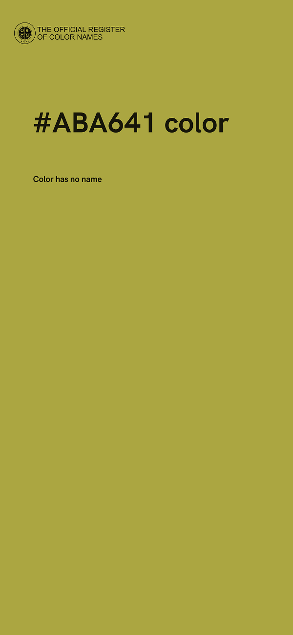 #ABA641 color image