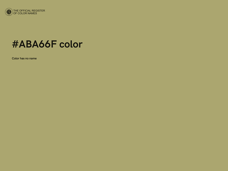 #ABA66F color image