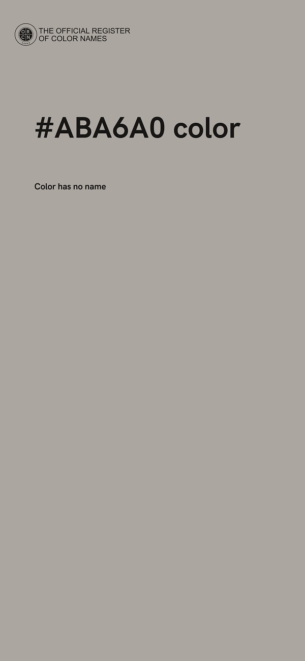 #ABA6A0 color image