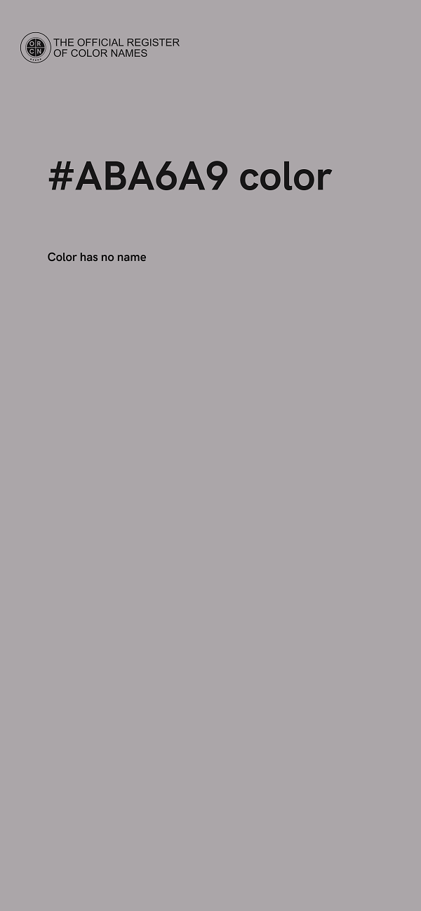#ABA6A9 color image