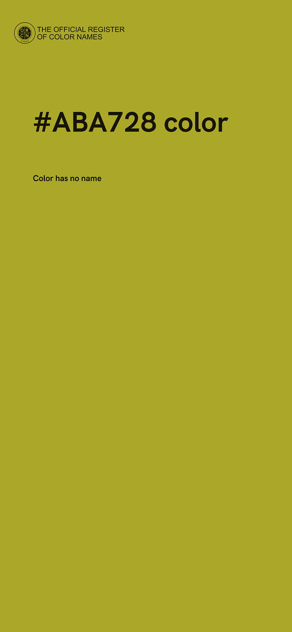 #ABA728 color image