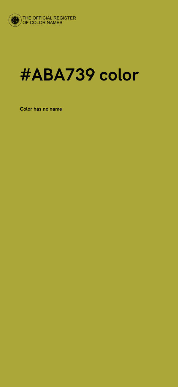 #ABA739 color image
