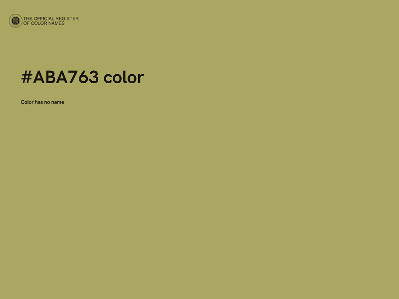 #ABA763 color image