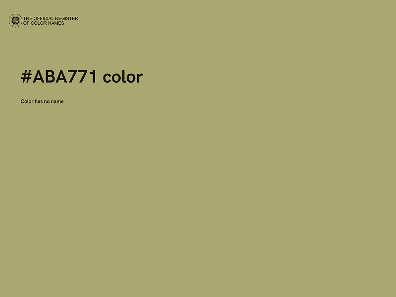 #ABA771 color image