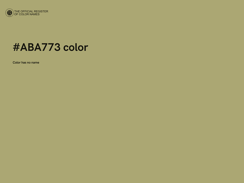 #ABA773 color image