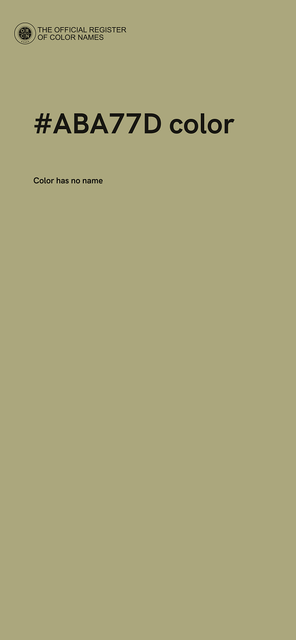 #ABA77D color image