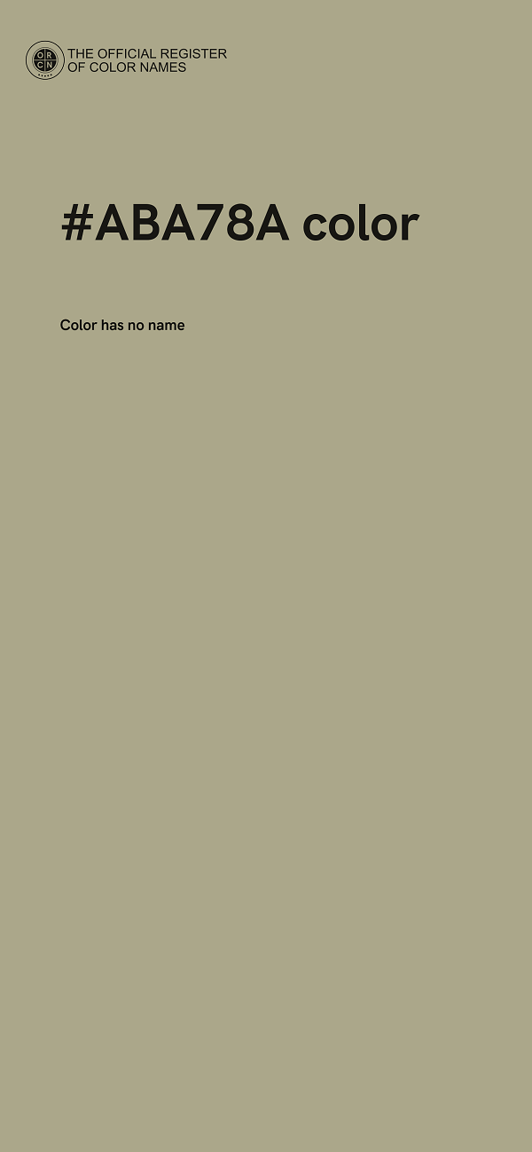 #ABA78A color image
