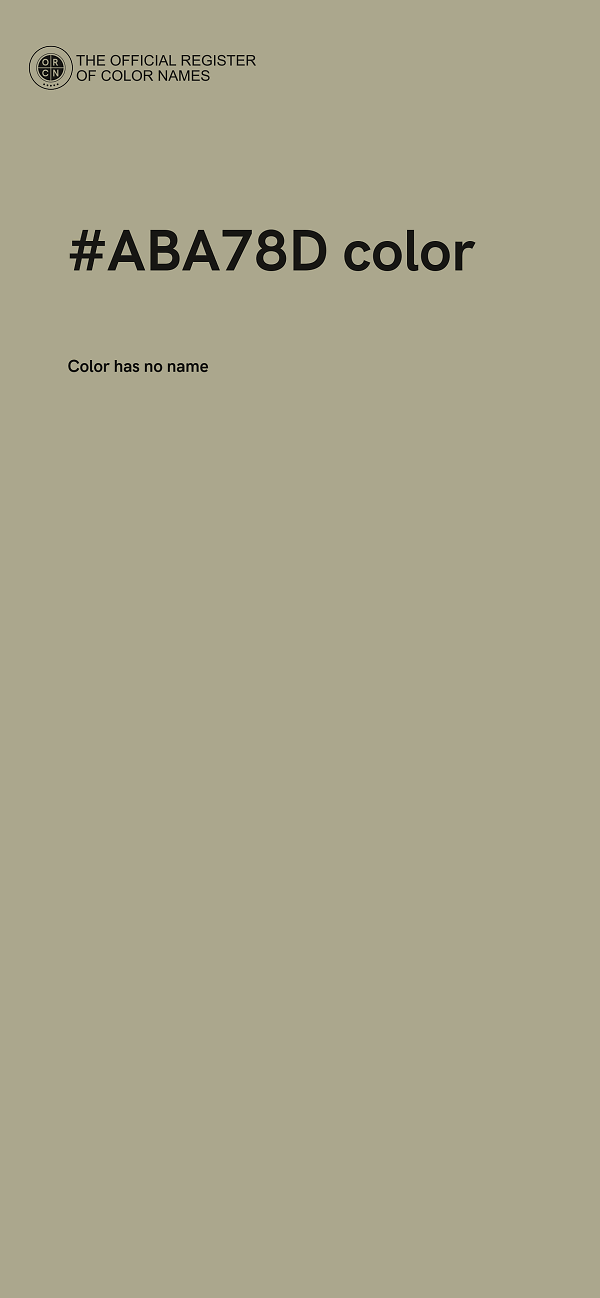 #ABA78D color image