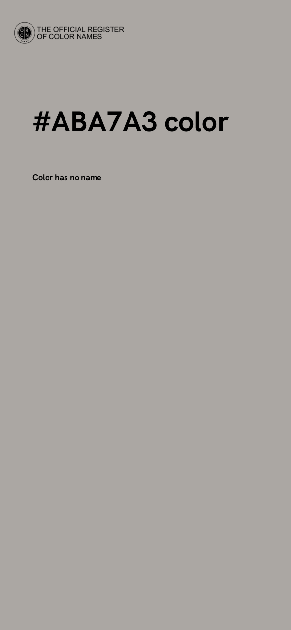 #ABA7A3 color image