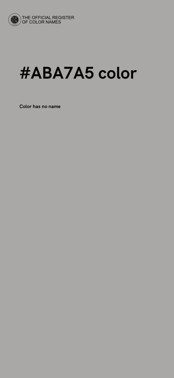 #ABA7A5 color image
