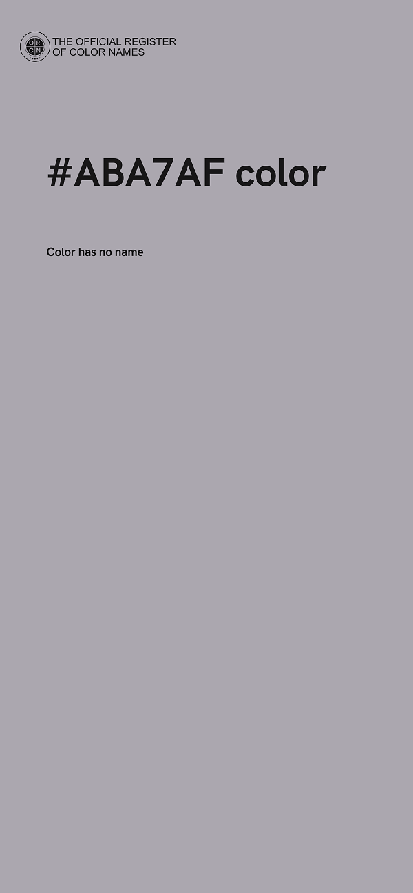 #ABA7AF color image