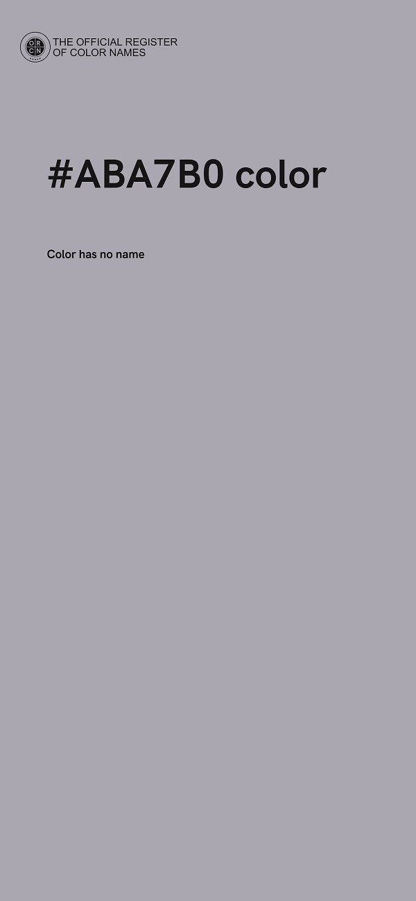 #ABA7B0 color image