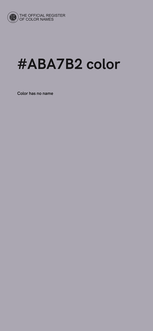 #ABA7B2 color image