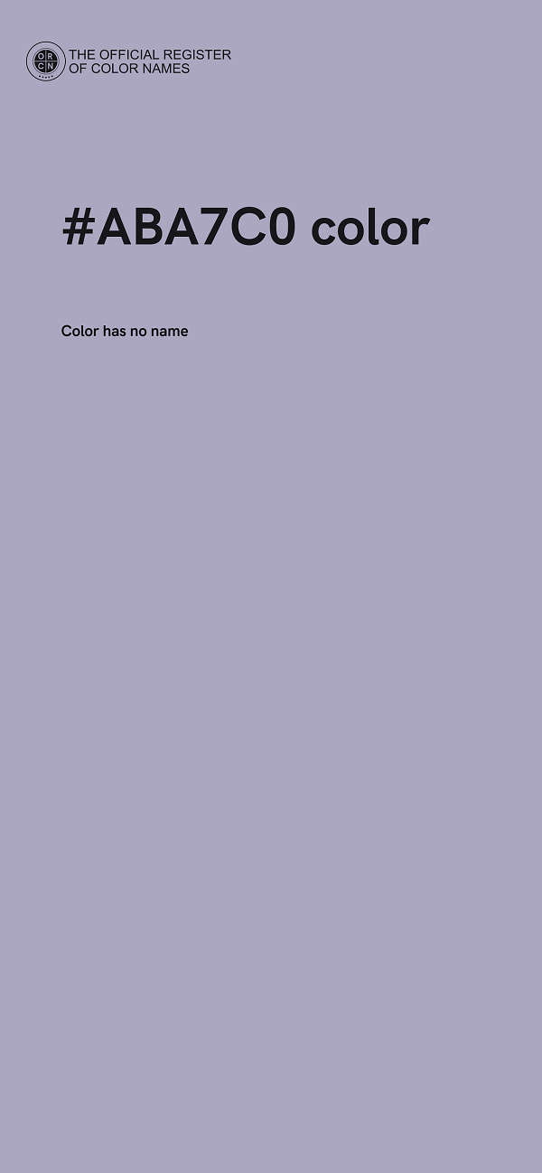 #ABA7C0 color image