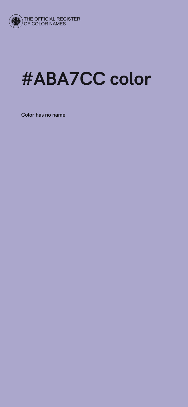 #ABA7CC color image