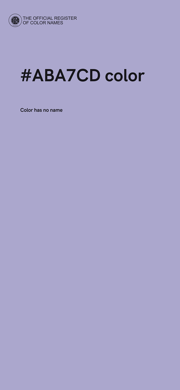 #ABA7CD color image