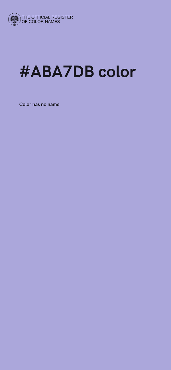 #ABA7DB color image