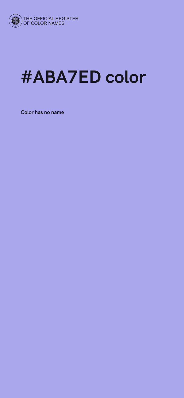 #ABA7ED color image