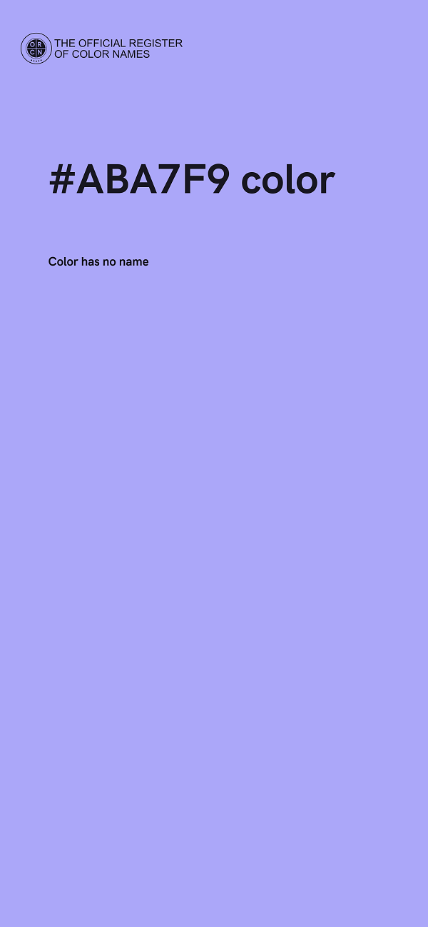 #ABA7F9 color image