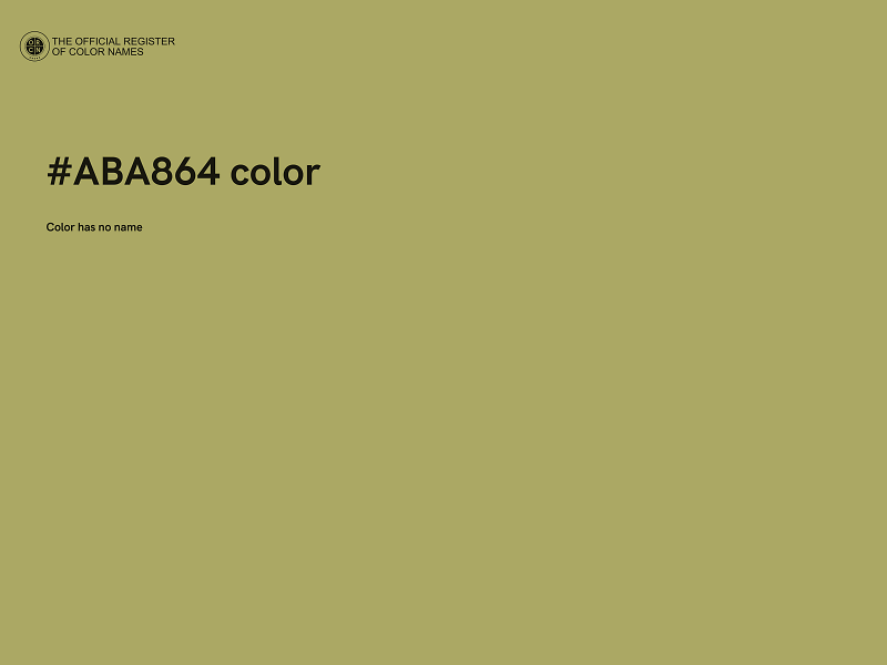 #ABA864 color image