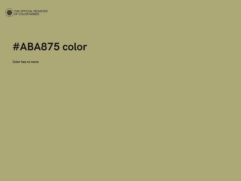 #ABA875 color image