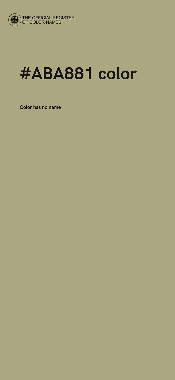 #ABA881 color image