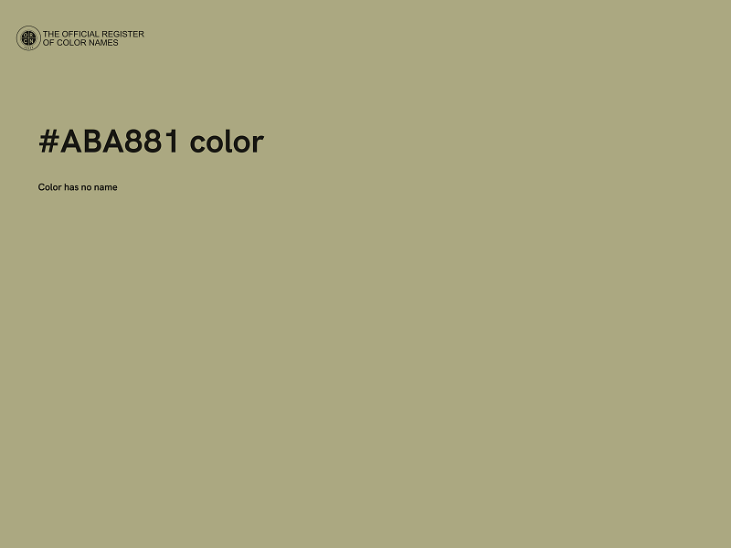 #ABA881 color image