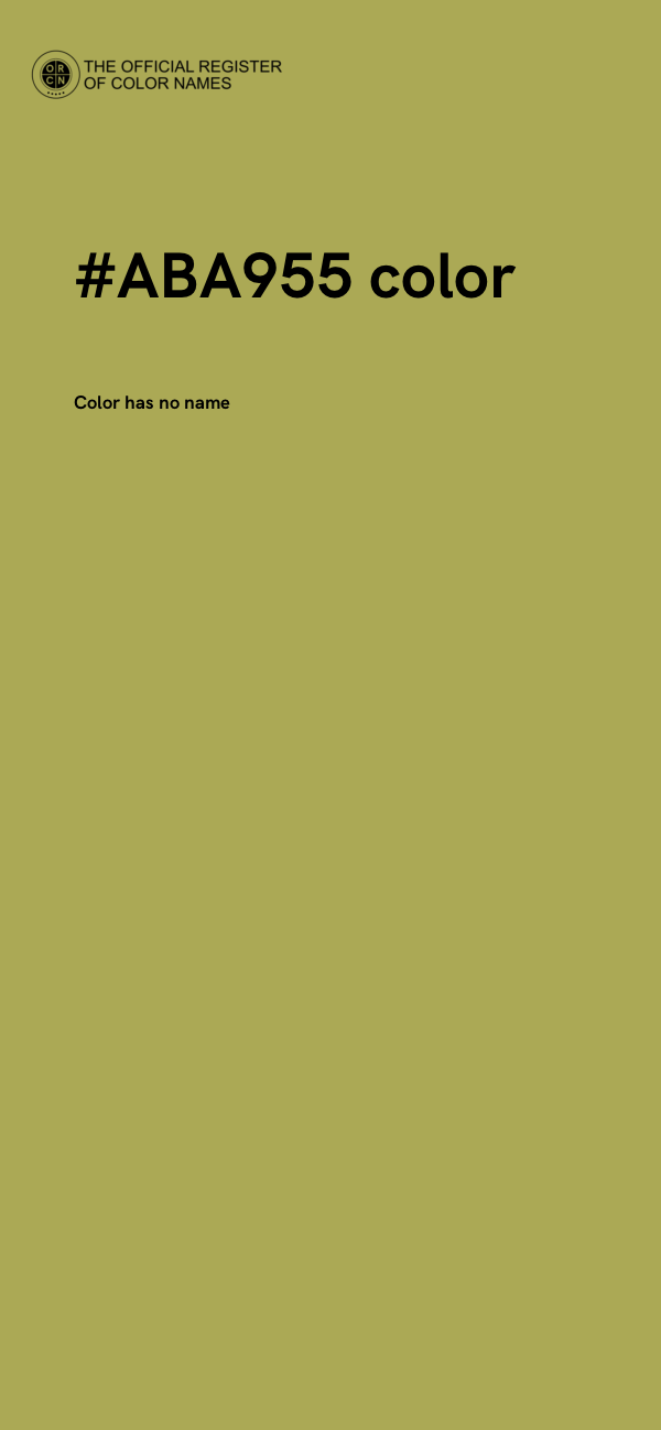 #ABA955 color image