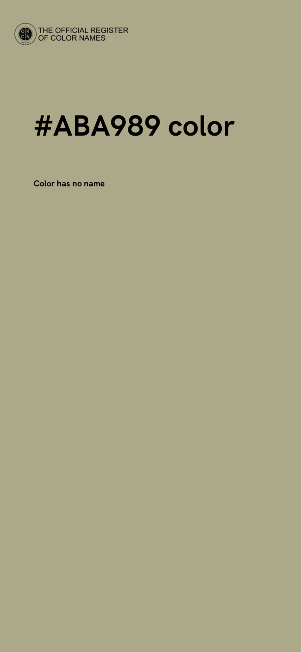 #ABA989 color image