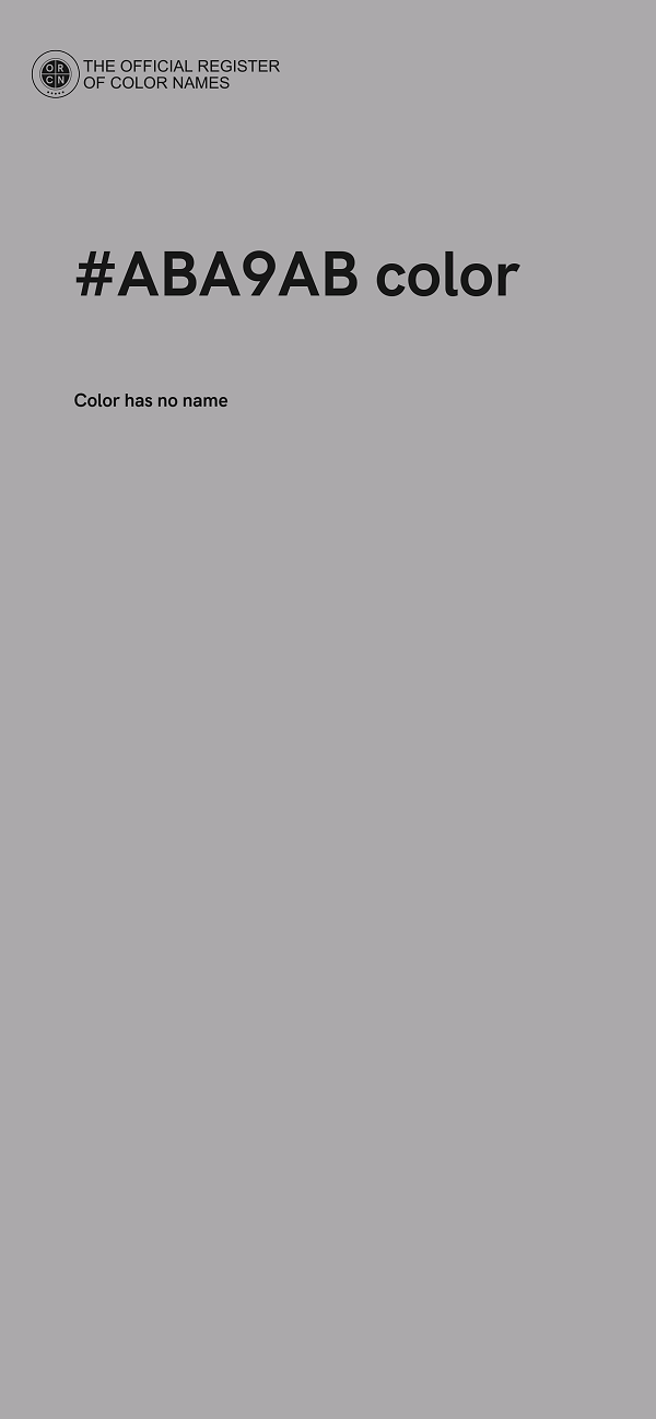 #ABA9AB color image
