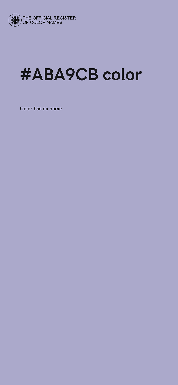 #ABA9CB color image