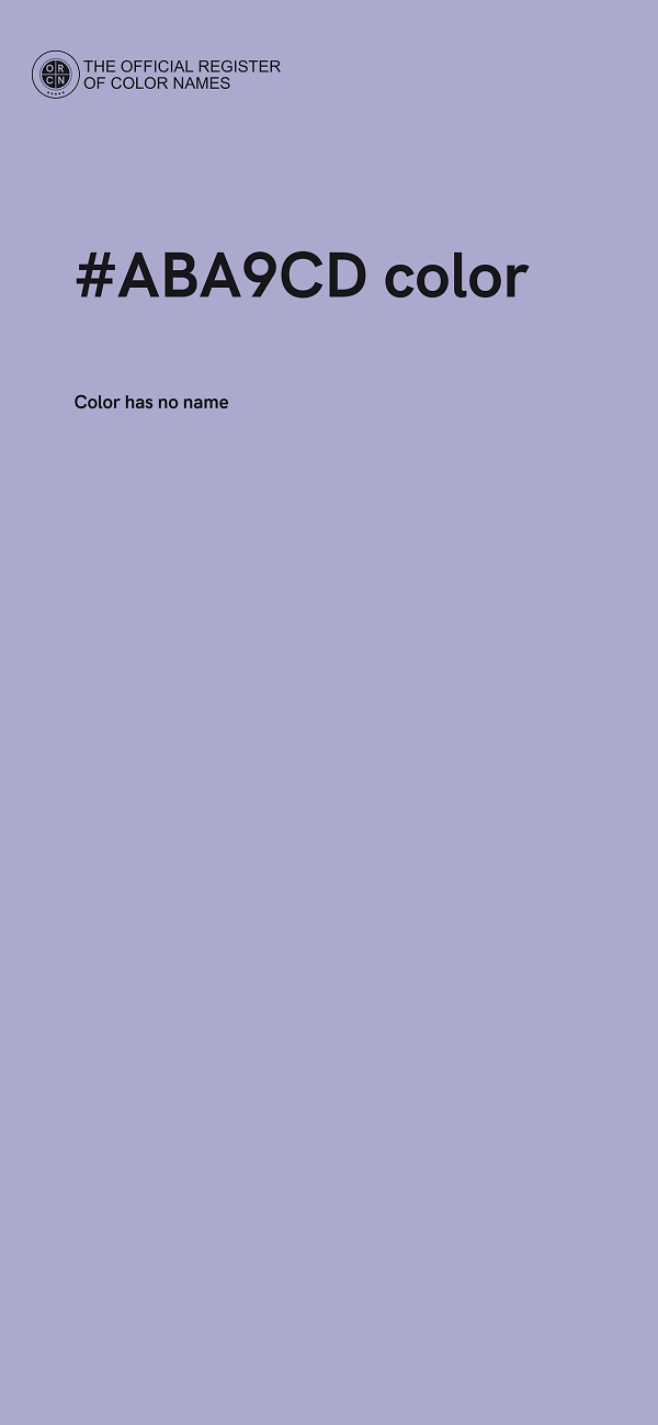 #ABA9CD color image
