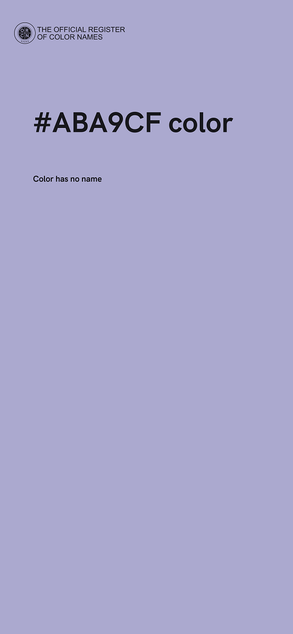 #ABA9CF color image