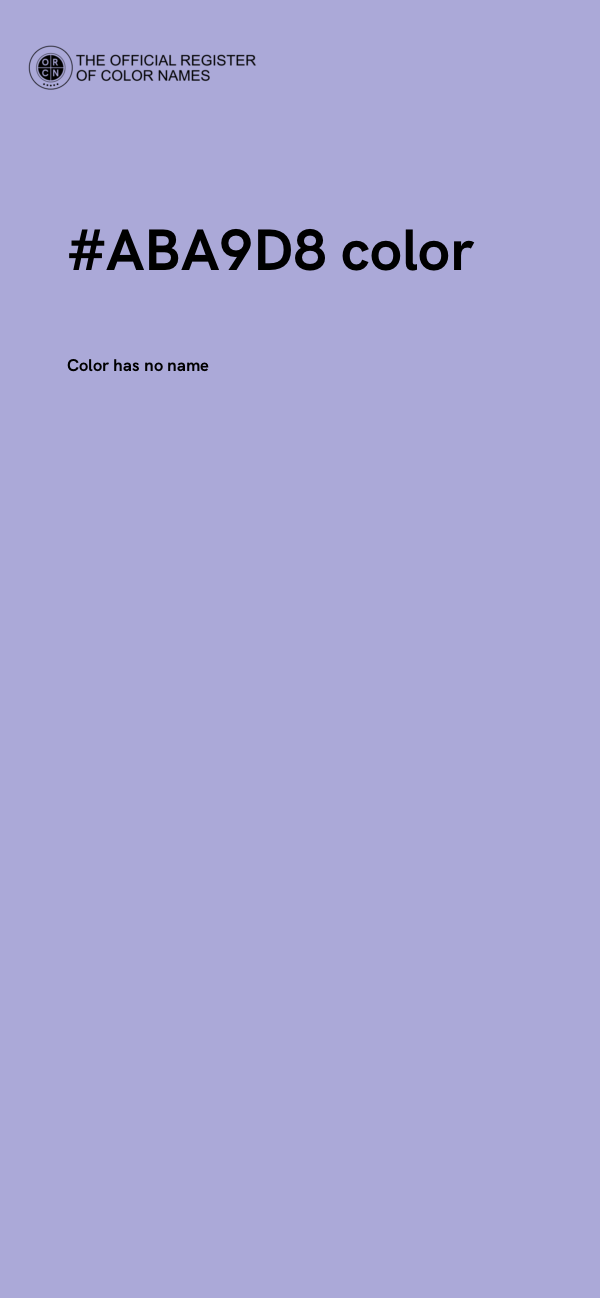 #ABA9D8 color image