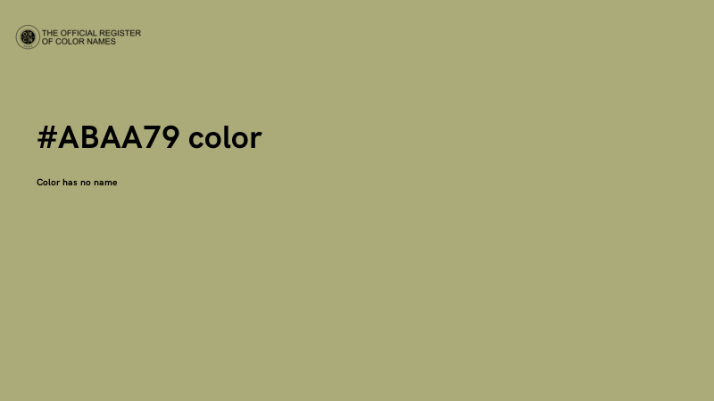 #ABAA79 color image