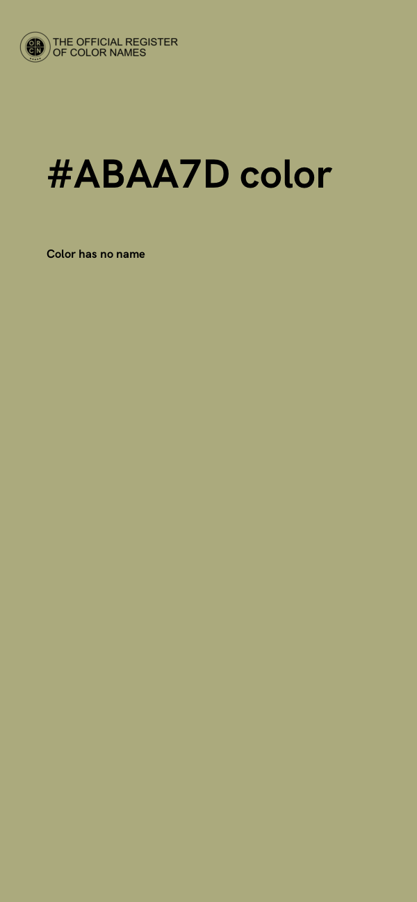#ABAA7D color image