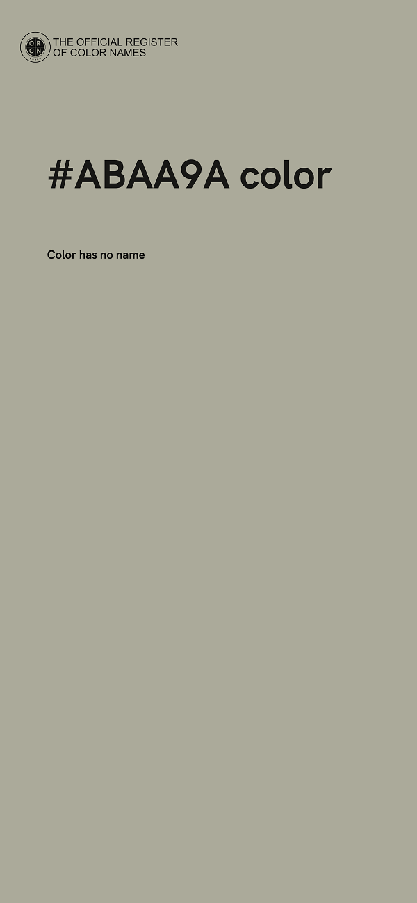 #ABAA9A color image