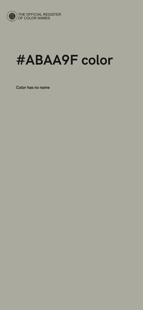 #ABAA9F color image